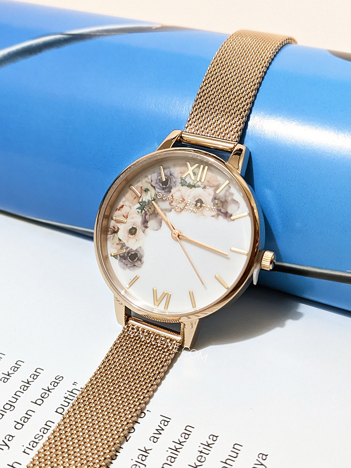 Olivia-Burton-OB16PP57-Watercolour-Florals-Dial-Rose-Gold-Watch-Balilene-detail-depan