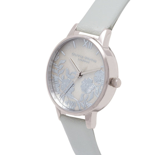 Olivia Burton Lace Detail Grey Mop & Silver