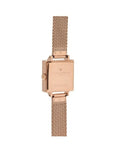 Olivia Burton Small Dial Square Rose Gold Mesh