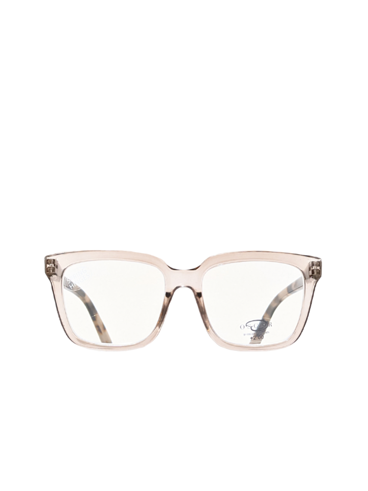 Oscar De La Renta Women Square Glasses Blush +1.50