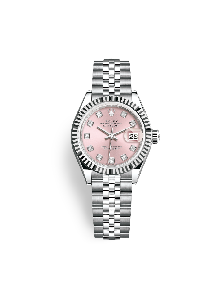 Rolex Lady-Datejust 28 MM Watch Oystersteel And White Gold