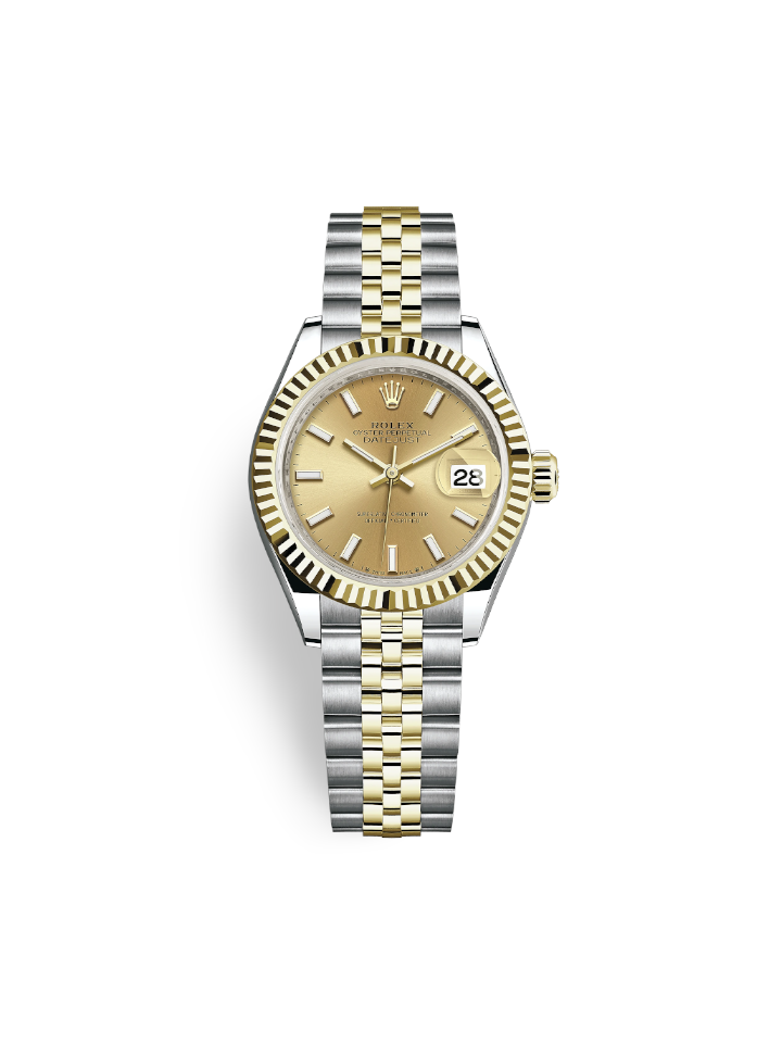 Rolex Lady-Datejust 28 MM Watch Oystersteel And Yellow Gold