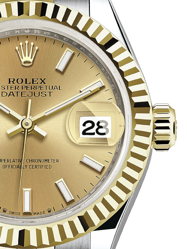 Rolex Lady-Datejust 28 MM Watch Oystersteel And Yellow Gold