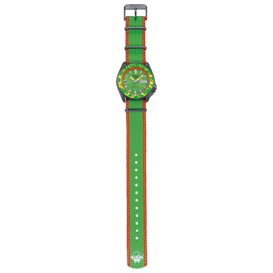 Seiko SRPF23K1 5 Sports x Street Fighter V Green