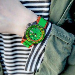 Seiko SRPF23K1 5 Sports x Street Fighter V Green