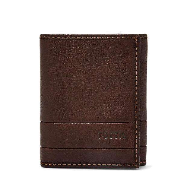 Fossil SML1395 Lufkin Three-Fold Dark Brown