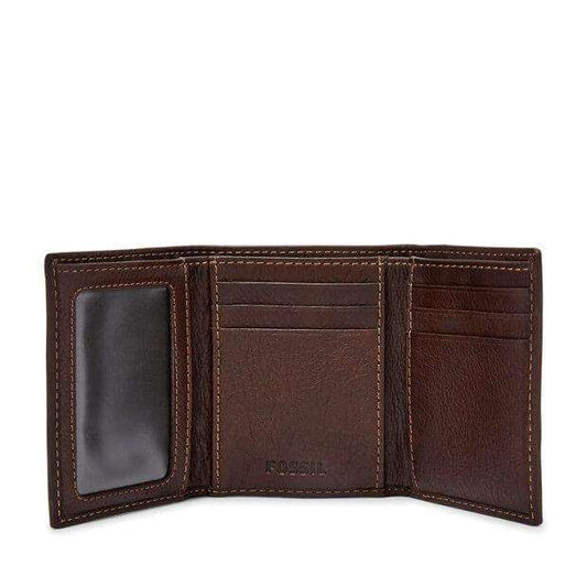 Fossil SML1395 Lufkin Three-Fold Dark Brown