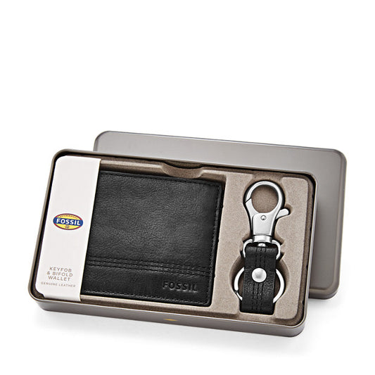 Fossil Kyle Rfid Gift Set Black Sml156601 detile box