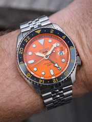 Seiko 5 Sport SSK005K1 SKX Sports Style Automatic GMT Stainless Steel Watch