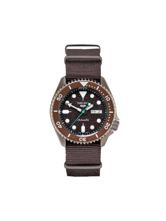 Seiko 5 Sports SRPD85K1 Automatic Brown Dial Nylon Strap