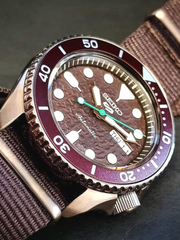 Seiko 5 Sports SRPD85K1 Automatic Brown Dial Nylon Strap