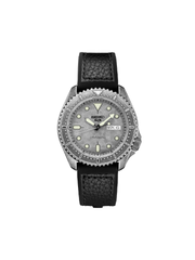 Seiko 5 Sports SRPE79K1 Automatic Grey Dial Black Calfskin Silicone Strap
