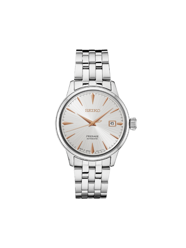 Seiko Presage SRPB47J1 Automatic White Dial Stainless Steel Watch