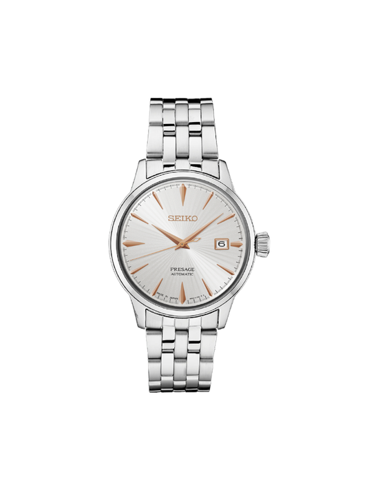Seiko Presage SRPB47J1 Automatic White Dial Stainless Steel Watch