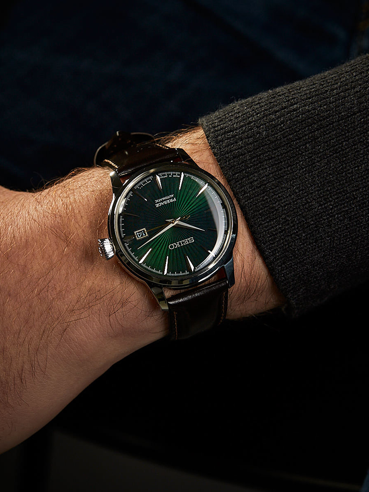 Seiko Presage SRPD37J1 Cocktail Mockingbird Automatic Green Dial