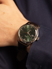 Seiko Presage SRPD37J1 Cocktail Mockingbird Automatic Green Dial Leather Strap