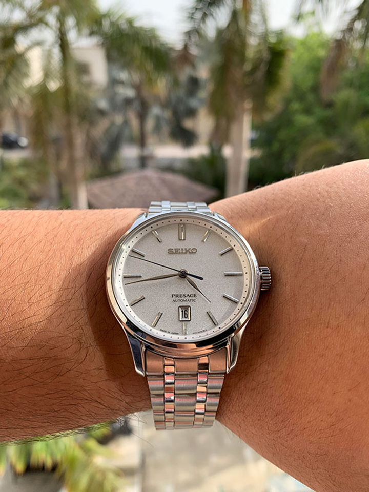 Seiko Presage SRPD39J1 Zen Garden Automatic White Dial