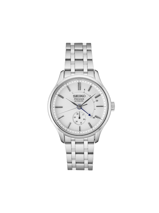 Seiko Presage SSA395J1 Zen Garden Automatic White Dial Stainless Steel Strap