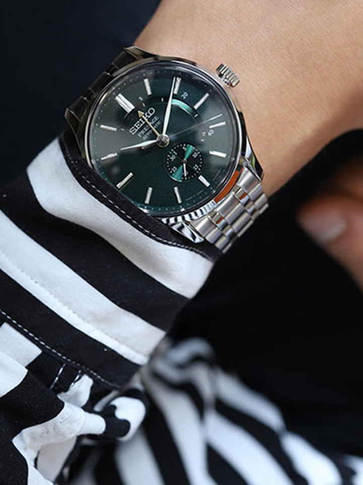 Seiko Presage SSA397J1 Automatic Green Dial Men's Stainless Steel Watch