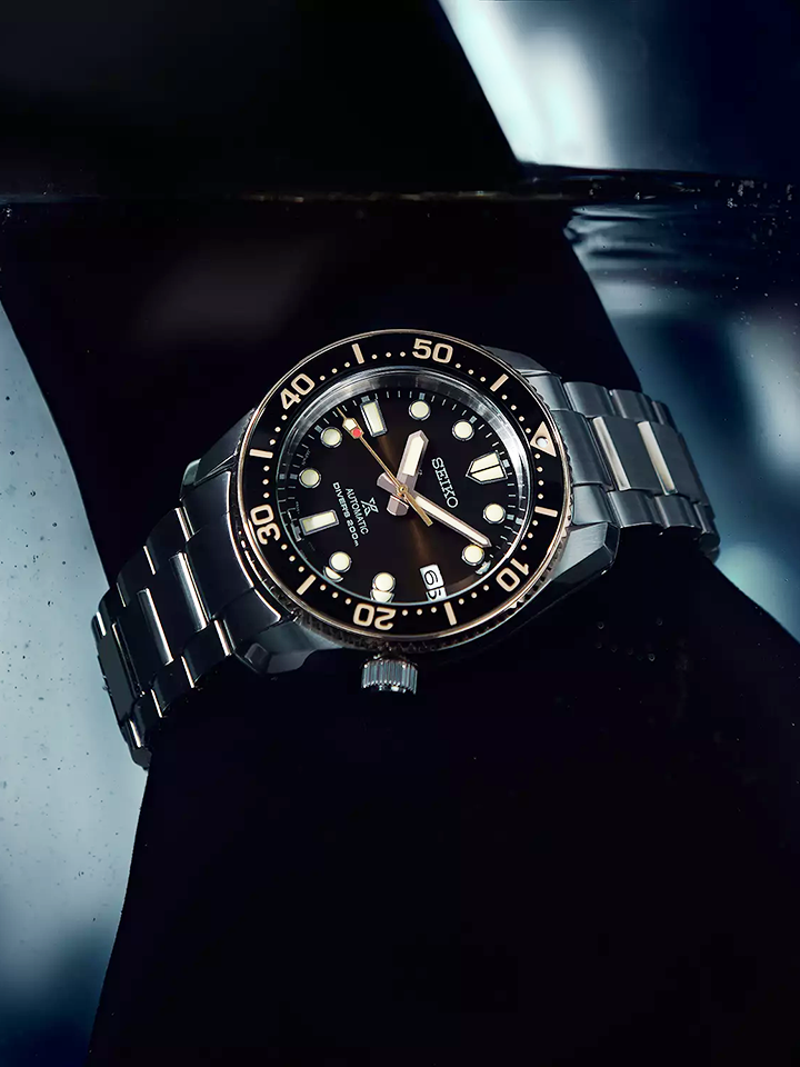 Seiko Prospex SPB240J1 Sea Diver Automatic Brown Dial Silver Stainless Steel Watch