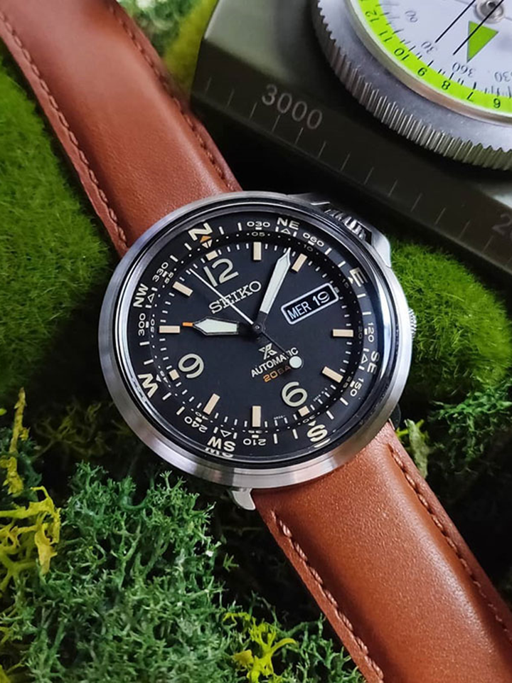 Seiko Prospex SRPD31K1 Automatic Black Dial Leather Strap