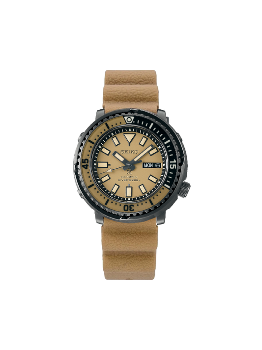 Seiko Prospex SRPE29K1 Street Series Automatic Beige Dial Rubber Strap