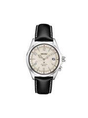 Seiko Prospex SPB119J1 Alpinist White Dial Black Leather Strap