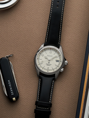 Seiko Prospex SPB119J1 Alpinist White Dial Black Leather Strap