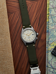 Seiko Prospex SPB123J1 Alpinist With Cream Dial Green Leather Strap
