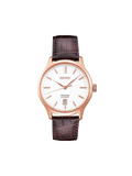 Seiko SRPD42J1 Presage Zen Garden Automatic White Dial Brown Leather Strap