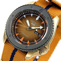 Seiko SRPF70K1 5 Sports Naruto & Boruto Naruto Uzumaki Model Dual Tone Nylon Strap Watch