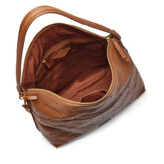 Fossil Shb1418222 Julia Hobo Perforated Brown