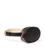 Steve Madden Chevron Quilted Belt Bag - Black