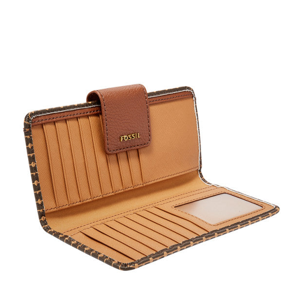 Fossil Swl1885249 Madison Slim Clutch Medium Multi Brown