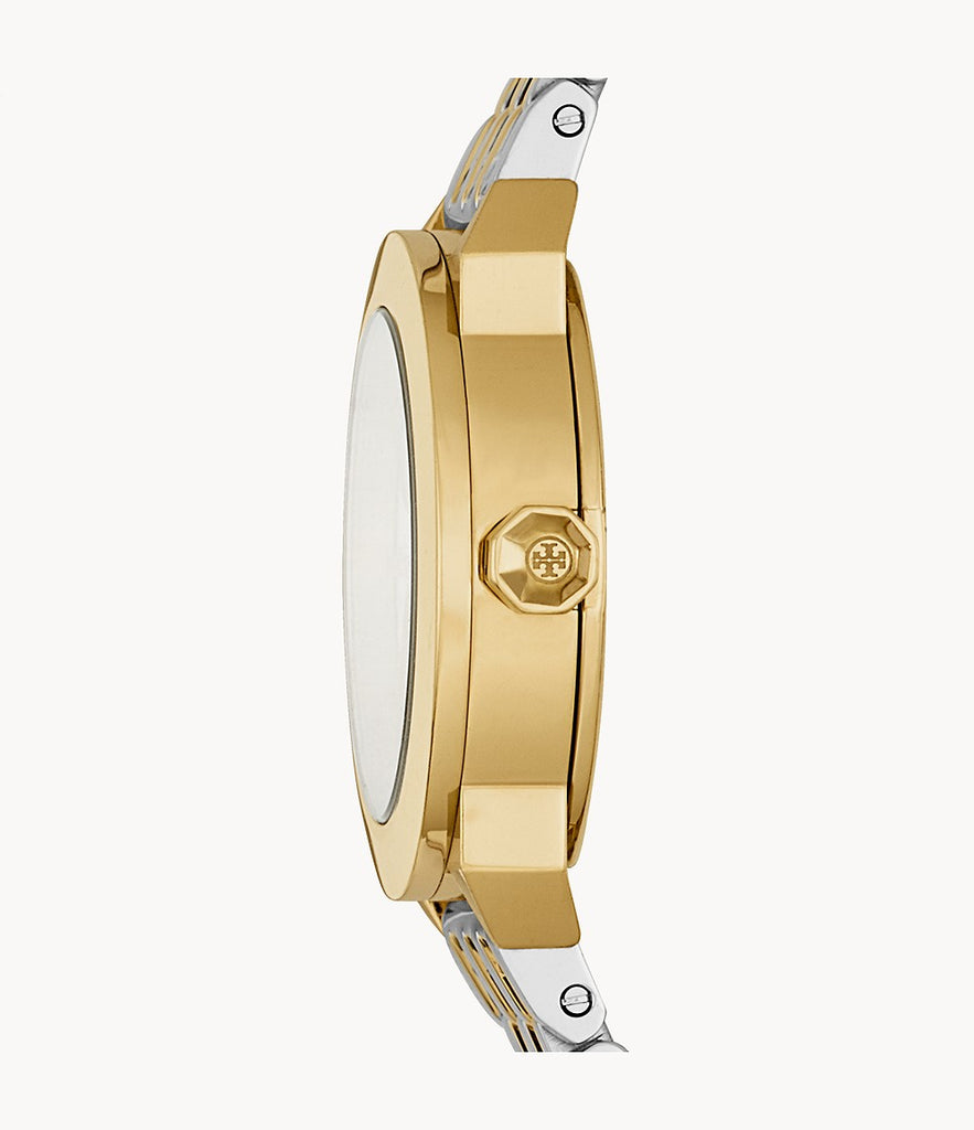 Tory Burch Tbw8007 Whitney Three-Hand Two-Tone Stainless Steel Watch