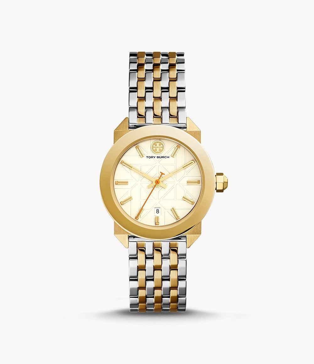 Tory Burch Tbw8007 Whitney Three-Hand Two-Tone Stainless Steel Watch