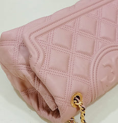 Tory Burch 56716 Fleming Soft Medium Convertible Shoulder Bag Pink Moon