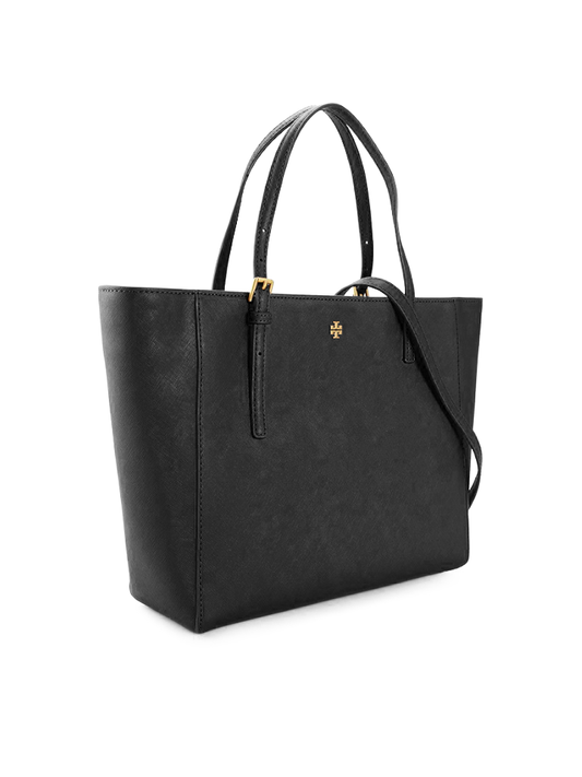 Tory-Burch-136091-Emerson-Small-Tote-Black-Balilene-samping