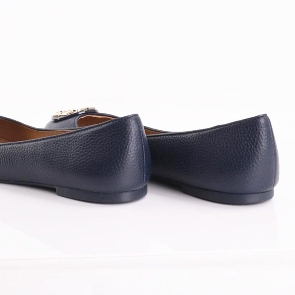 Tory Burch 43394 Claire Ballet Flat Leather Perfect Navy