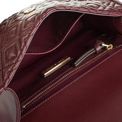 Tory Burch 43834 Fleming Small Convertible Shoulder Bag Claret