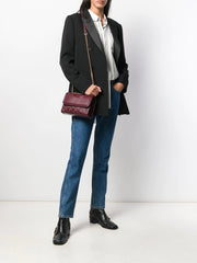 Tory Burch 43834 Fleming Small Convertible Shoulder Bag Claret