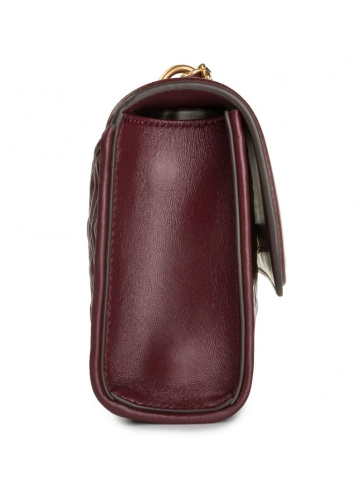 Tory Burch 43834 Fleming Small Convertible Shoulder Bag Claret