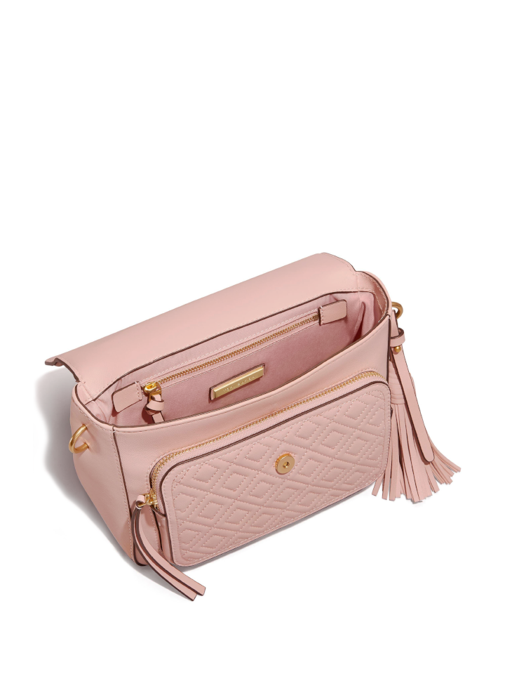 Tory Burch 45147 Fleming Leather Top Handle Satchel Shell Pink