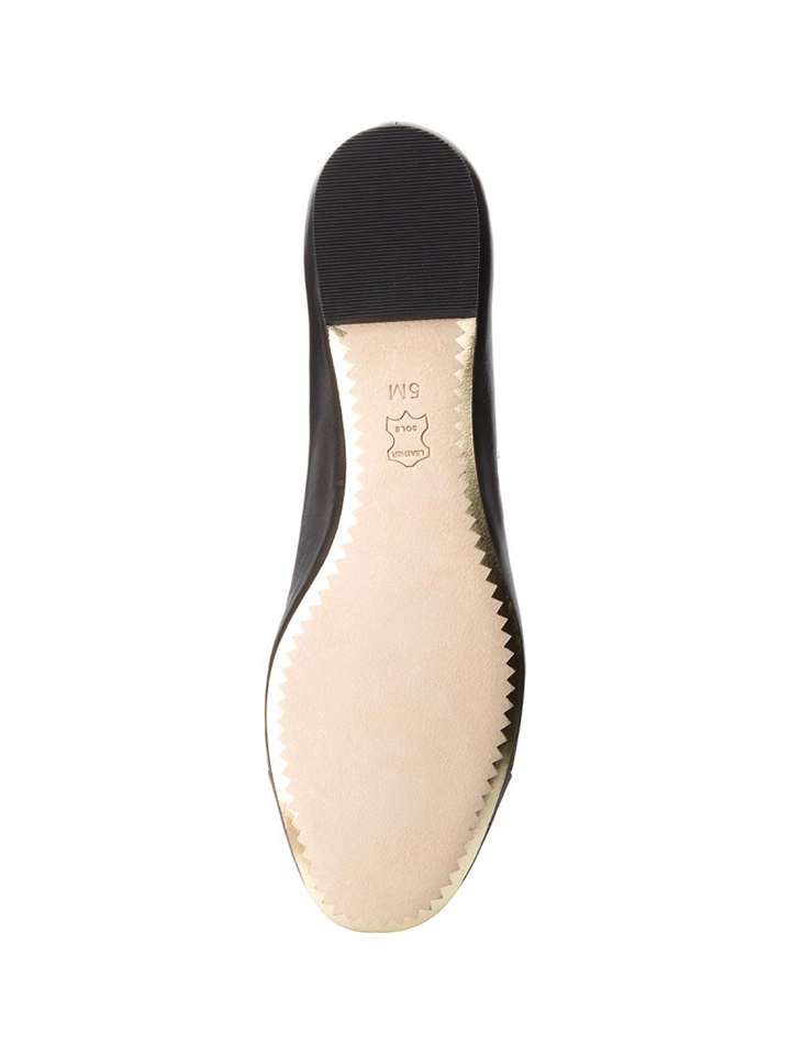 Tory Burch 46882 Chelsea Cap-Toe Ballet Nappa Leather Black