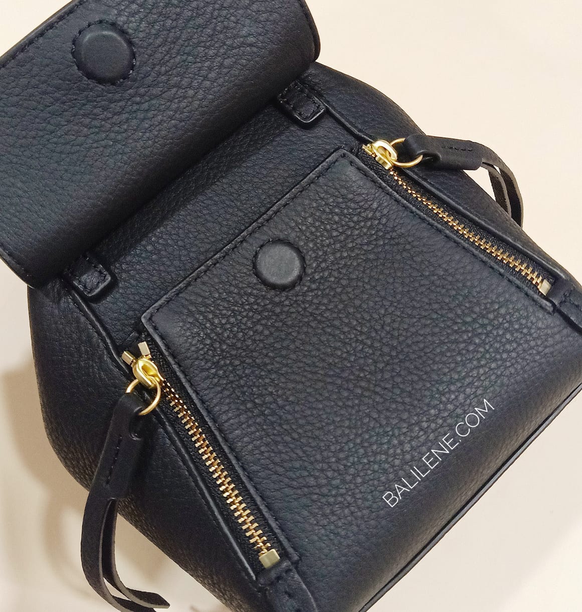 Tory Burch 49332 Half Moon Micro Satchel Black