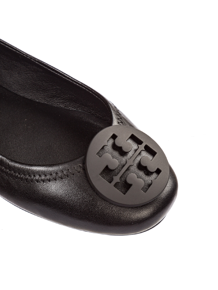 Tory-Burch-49350-Minnie-Travel-Ballet-Perfect-Black-Balilene-detail