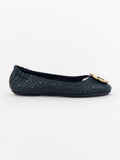 Tory Burch 50736 Quilted Minnie Ink Navy Size 6