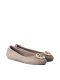 Tory Burch 50736 Quilted Minnie Nappa Leather Dust Storm/Gold