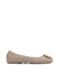 Tory Burch 50736 Quilted Minnie Nappa Leather Dust Storm/Gold