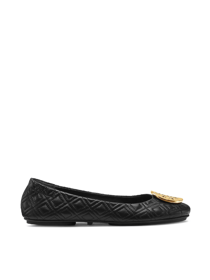 Tory Burch 50736 Quilted Minnie Nappa Leather Perfect Black